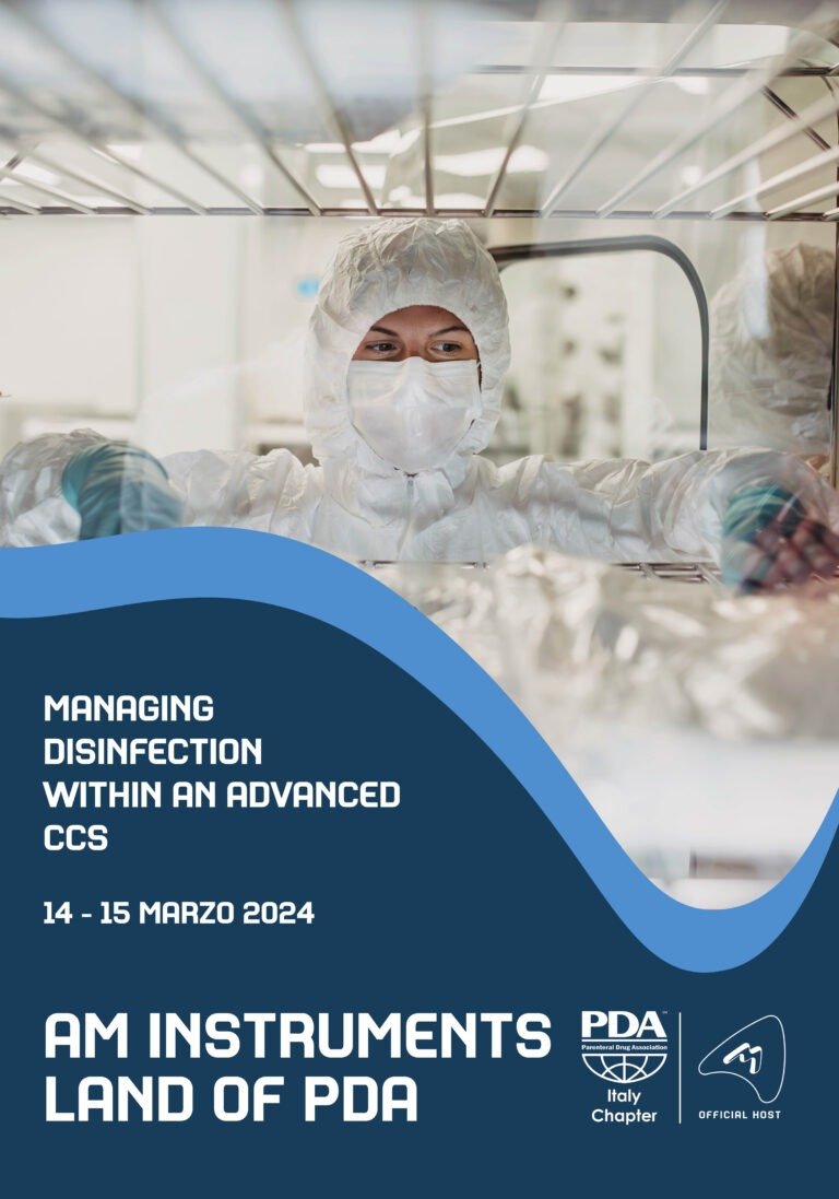 AM Instruments scelta come sede per l’evento PDA “Managing disinfection within an advanced CCS”